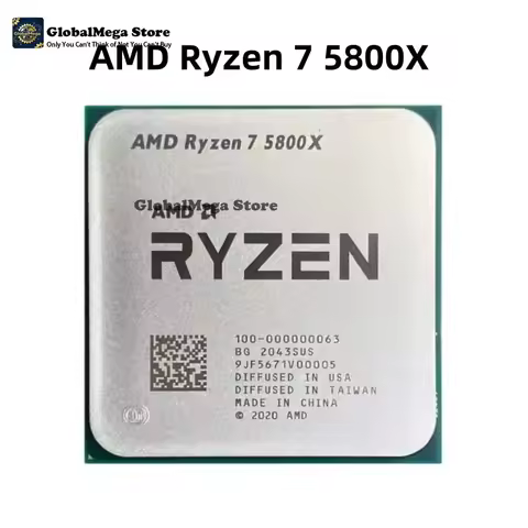 AMD Ryzen 7 5800X R7 5800X Desktop Processor 3.8 GHz 8-Cores 16-Threads AM4 Socket CPU Up to 4.7 GHz