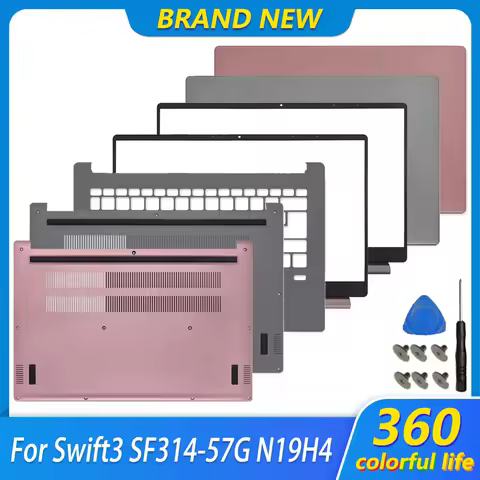 New Laptop Cover For Swift 3 SF314-57 SF314-57G N19H4 LCD Screen Back Top Case Front Bezel Palmrest 