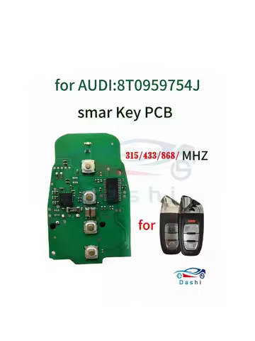 da shi 315/433/868Mhz pcf7945AC Chip Smart Remote Car Key Fob For Audi A4 A5 A6L A7 A8 Q5 Keyless Go