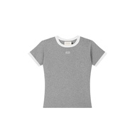 Before Sunset - Pan Ringer Tee | เสื้อทรงพอดีตัว ผลิตจากผ้าริบ ปักโลโก้นูน