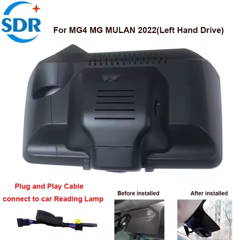 4K 2160P Plug and Play WIFi Car DVR Video Recorder Front and Rear Dash Cam For MG4 MG MULAN 2022 For