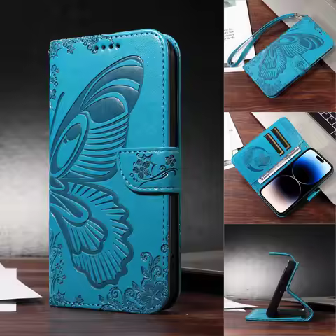 Butterfly Flip Case For Huawei Nova Y90 Y70 Plus 12S 12 11 9 8i 5t Luxury Leather Lanyard 2 Cards Sl