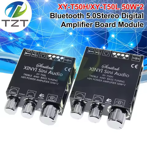 XY-T50H XY-T50L TPA3116D2 2x50W Bluetooth 5.0 Subwoofer HIFI Speaker Dual Channel Digital Audio Powe
