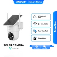MeeGoo Solar CCTV Camera IP65 Waterproof Outdoor Wireless CCTV 5000mAh Built-in Battery Camera