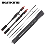 【In stock】KastKing Traveler Max Steel Spinning Casting Fishing Rod 4 Pcs - Carbon Baitcasting Rod with 1.80m 1.98m 2.13m 2.4m for Bass Pike Fishing 3GFC