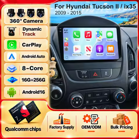 For Hyundai Tucson 2 LM IX35 2009 - 2015 dsp bt Wireless Carplay Auto Car Radio Navigation Multimedi