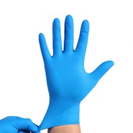 S-6💝Disposable Gloves Finishing Gloves Ding Qing Synthetic Household Blue Food Disposable Nitrile Gloves ABIY
