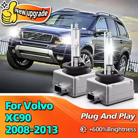 6000K Xenon Bulbs HID 35W Car Headlight 10000LM Bright Lamp For Volvo XC90 2008 2009 2010 2011 2012 