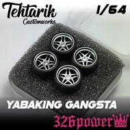 326Power Yabaking Gangsta Resin Rims 1:64 Scale 9mm 10mm
