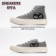 Converse Play CDG Comme Des Garcons 70s Steel Grey Shoes 171849C Converse CDG/ 100% Authentic