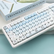 Line Dog Keycap MOG Profile Ball Cake Mantou for Magnetic Switch Mechanical Keyboard MAC Adapted AUL