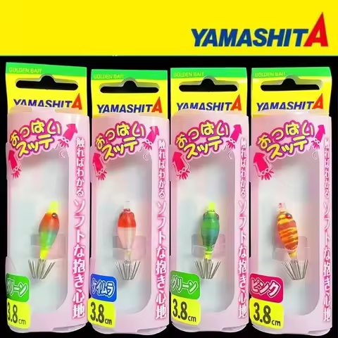YAMASHITA 3.8cm 2g Millet Blow Tube Glow Squid EGI JIG Lure Hook Sea Fishing Bait