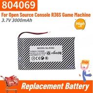 804069 High Quality Battery 3.7V 3000mAh for Open Source Console R36S Game Machine Brand New Replace