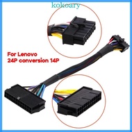 KOK 24 Pin to 14 Pin ATX PSU Power Adapter Cable for Q77 B75 A75 Q75 H81 Motherboard with 14 Pin Por