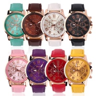 Original Geneva Leather Fashion Elegant Women Watch [Ready Stock] BWTH-001
