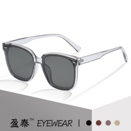 2021Cermin Mata Hitam Baru Fesyen Cermin Mata Hitam Lelaki Wang Junkai dengan Cermin Mata Muka Besar Muka Cermin Mata Hi