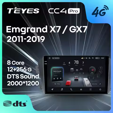 TEYES CC4 PRO For Geely Emgrand X7 1 GX7 EX7 2011 - 2019 CarPlay Android Auto 2DIN Autoradio Car pla