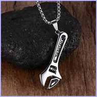 ☸ ❏ Mga Lalaki Necklace Tool Mekanikal Wrench Pendant kuwintas Mga Lalaki Hip Hop Alahas Knight