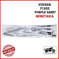 STICKER YAMAHA Y125 Y125Z 125Z PURPLE SABIT (3) MORITAKA / STRIPE COVERSET PURPLE SABIT Y125Z  PURPL