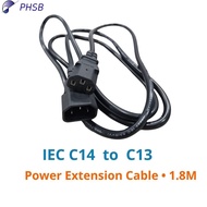 IEC C14 to C13 Power Cord 1.8M Power Extension Cable