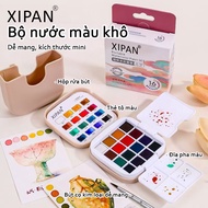 Premium Solid Water Color Compressed Watercolor 18 Colors Free Water Pen, Palette-Drawing Book Water