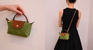 Longchamp龍驤包 苔蘚綠 單手把 餃子包 手提包 mini女包 斜挎包 通勤 Handbag mini women's bag crossbody bag commuting