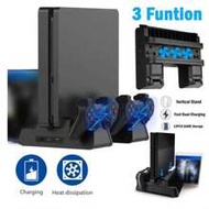 For Playstation 4 Stand Cooling Fan Station For Playstation 4/P-S4 Slim/P-S4 Pro Stand With Dual Con