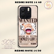 |AN01| GLOSSY SOFTCASE ALL TYPE XIAOMI REDMI NOTE 14 PRO PLUS + PREMIUM QUALITY LUFFY MOTIF