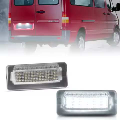 2Pcs LED Number Plate Light For Benz Sprinter W901 W902 W903 W904 W905 1995-2006 For VW LT 28-46 II