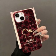 Pony Chain Case For OPPO A5M A6S A6X A6 Pro A78 A58 A77S A76 A96 A94 A5 A9 A54S A77 A16 A16S A53 A33