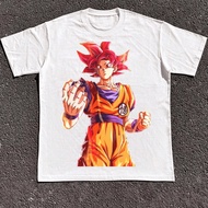 220g Heavyweight Pure Cotton, Super Saiyan God Goku T - Shirt