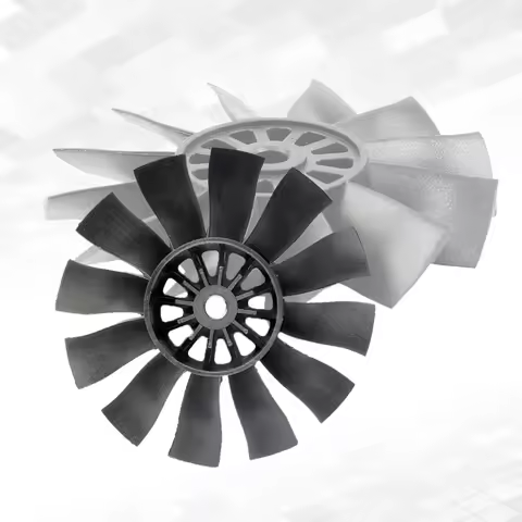 QX-MOTOR 70mm Guided Flow Fan 12 Leaf Blade for RC Aircraft Drone 70mm EDF Catheter Drive Pipe Bucke