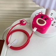 Cute Losto Charger Cover only for iPhone 35w A2579/A2571 Two port charger square Charger protective 