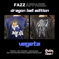 Dragon Ball Edition Vegeta Men's Gym/Casual Microfiber T-shirt