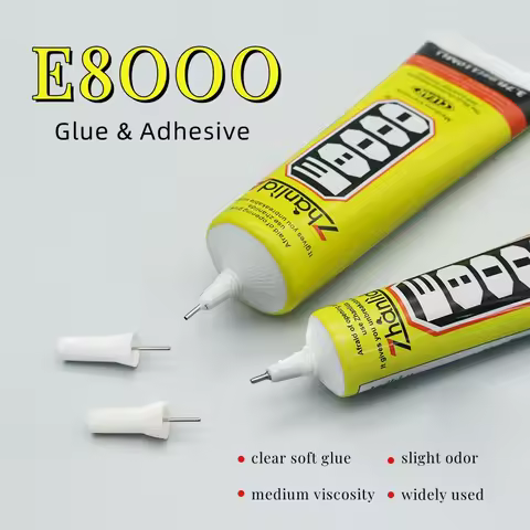 50/110ML Zhanlida E8000 Cell Phone Glue Multipurpose Transparent Soft Waterproof Sealent Glue Adhesi