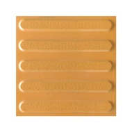 กระเบื้องคนพิการ สีเหลือง ขนาด 30x30x1.3 Cm. เป็นลายแนว