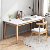 H-Y/ Desktop Computer Desk Thickened Reinforced Solid Wood Leg Writing Table Rental House Rental Desk Male Simple Table