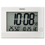 [Powermatic] SEIKO QHL089W Digital Calendar Thermometer Hygrometer Standing &amp; Wall Clock QHL089WL
