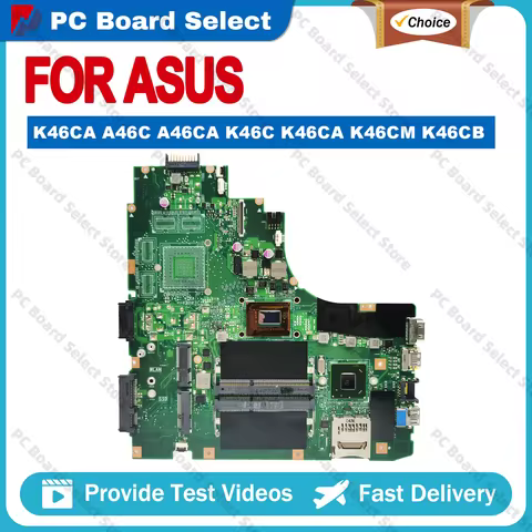 K46CA Notebook Mainboard For ASUS A46C A46CA K46C K46CA K46CM K46CB Laptop Motherboard I3-3217U I5-3