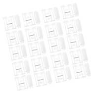 WOOWOOZ 20Pcs Window Blind Mounting Brackets with 1 Blind Cord Winder Set Window Blinds Brackets and