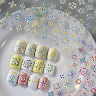 5D Nail Stickers Nail Art Accessories Embossed Stickers Nail Decorations