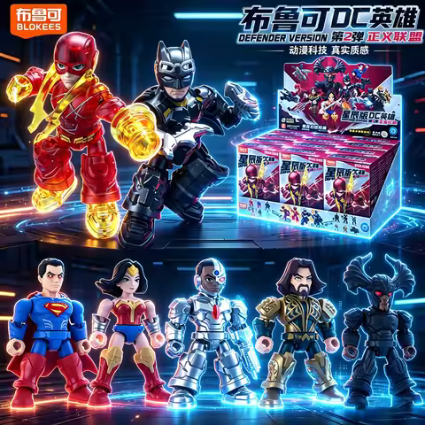 Blokees Justice League DC Heroes Series Batman Superman Defender Version Vol.2 Collectble Models Toy