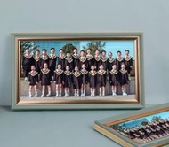 DDS - 長方形畢業照照片相框（綠松藍 8K【可放26.5*38釐米】掛墻）#N46_014_990