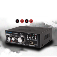 เครื่องขยายเสียง 250W+250W แอมป์จิ๋ว สเตอริโอHIFI ไร้สายบลูทู ธ วิทยุ FM amplifier 500WATTS 12V / 220V พร้อมรีโมท AV-699BT