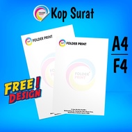 Print F4 A4 Full Color Letter Head