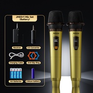Jasoz JM03 ไมโครโฟนไร้สาย UHF Wireless Microphone ชาร์จใหม่ได้  ไมโครโฟนมือถือ แบตเตอรี่ ใช้ได้กับกา