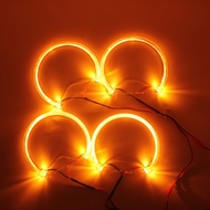 4*131mm Angel Eyes Light for BMW E36 E38 E39 E46 325i White Yellow Car LED 3000K 6000K SMD Projector