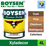 Boysen Xyladecor Wood Stain 4 Liters (Gallon) Solvent Based Paint For Interior and Exterior Wood