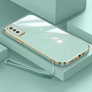 Straight Edge Luxury Style Free Lanyard Case for Vivo 2026 Y20 2021 Y12A Y20T Y20S G Y12S 2021 Y20i 