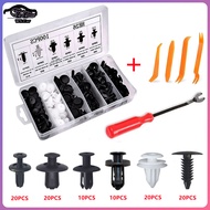100pcs Mobil Plastik Klip Auto Fastener Clip Mixed Car Body Push Retainer Pin Rivet Bumper Mobil Ala